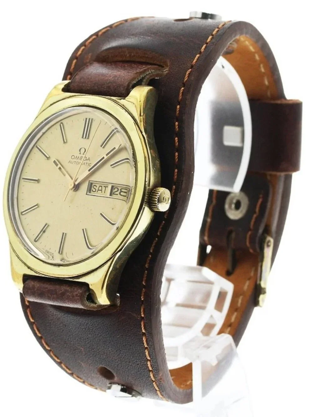 OMEGA 166.0173/366.0832 Day Date Cal.1020 gold Dial Automatic Men's Watch_970690